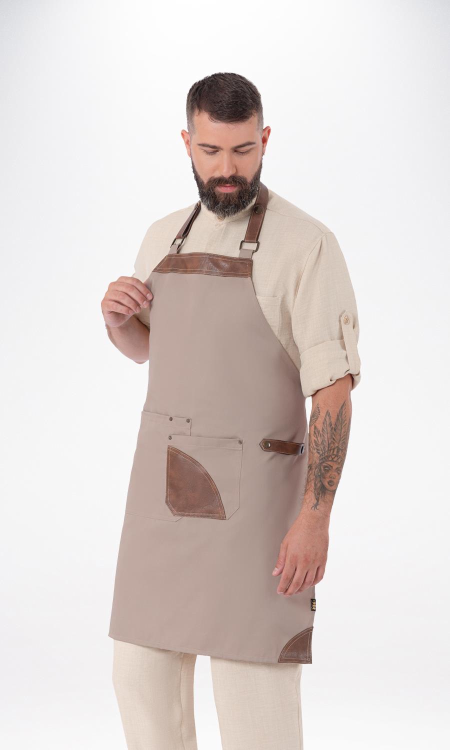 BGBDEIA Grembiule Da Cucina Regolabile In Poliestere Impermeabile - 68x78 Cm, Unisex, Leggero E Lavabile